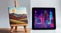 traditional versus digital art