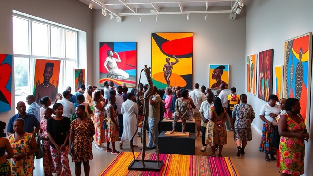 vibrant modern african art