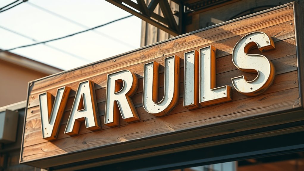 vintage style lettering