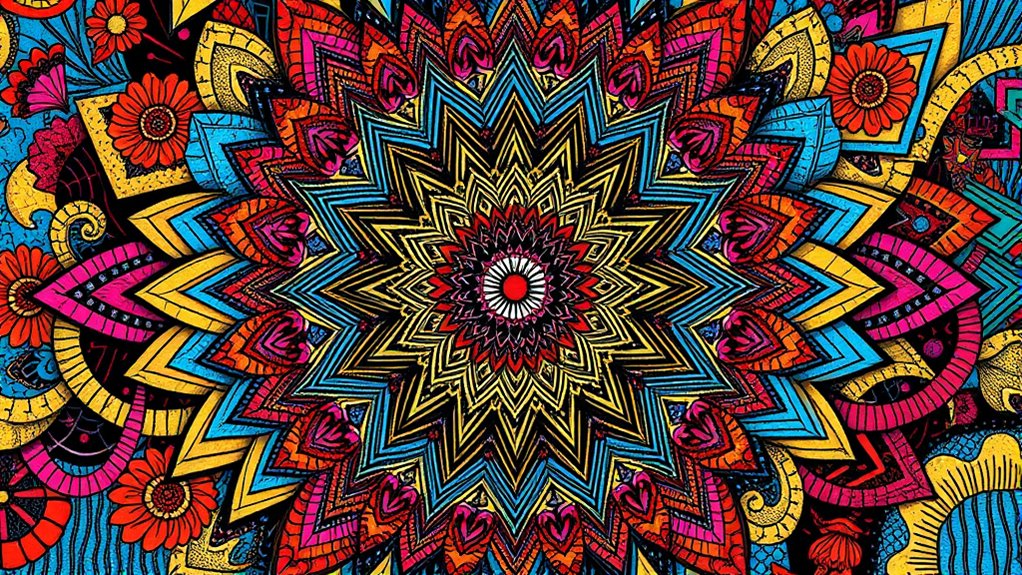 vivid detailed chaotic artwork