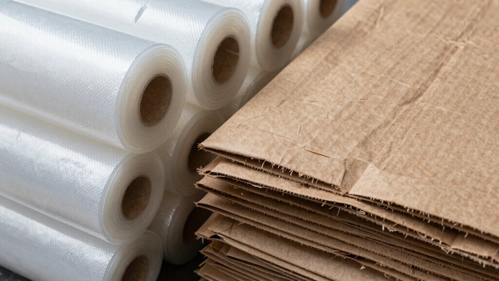 air pillows versus kraft paper