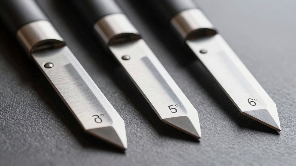 blade angles and cutting types