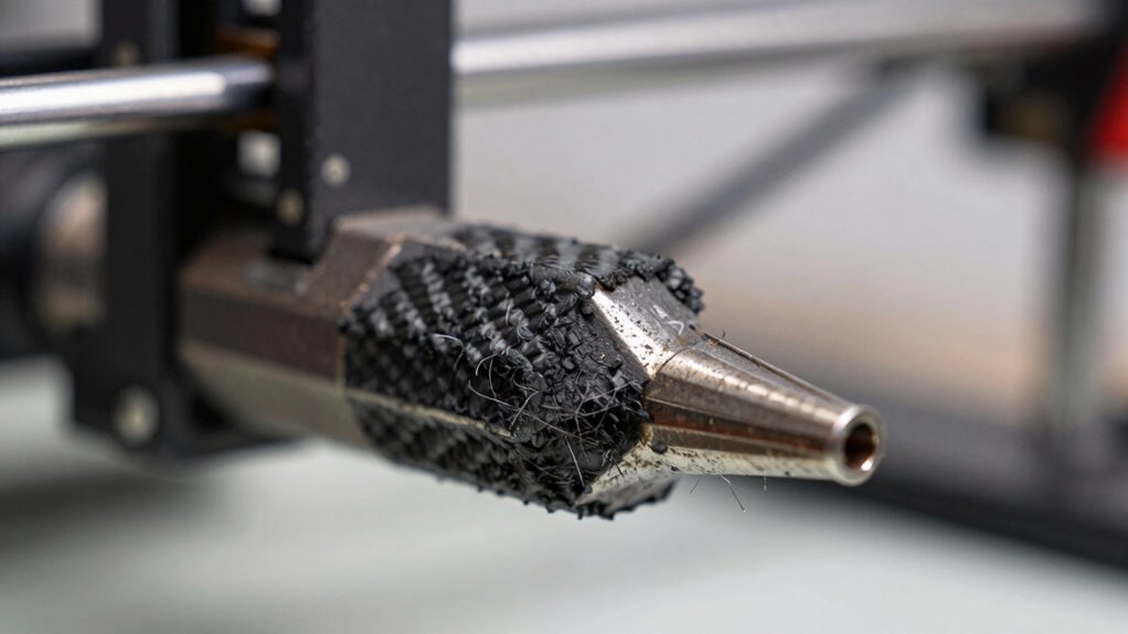 carbon fiber increases nozzle wear