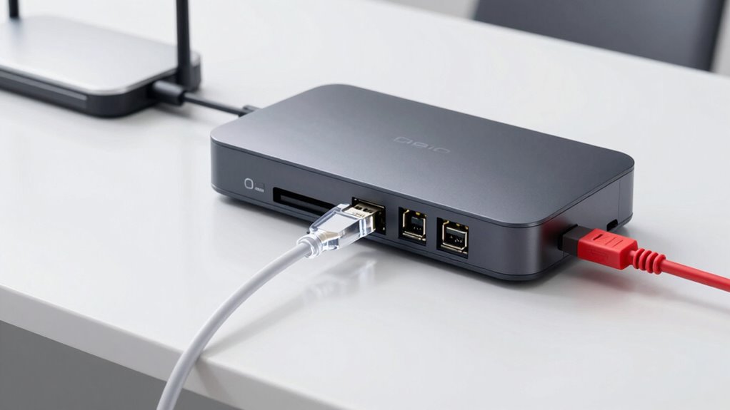 choosing plotter connection options