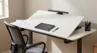 ergonomic drafting table setup