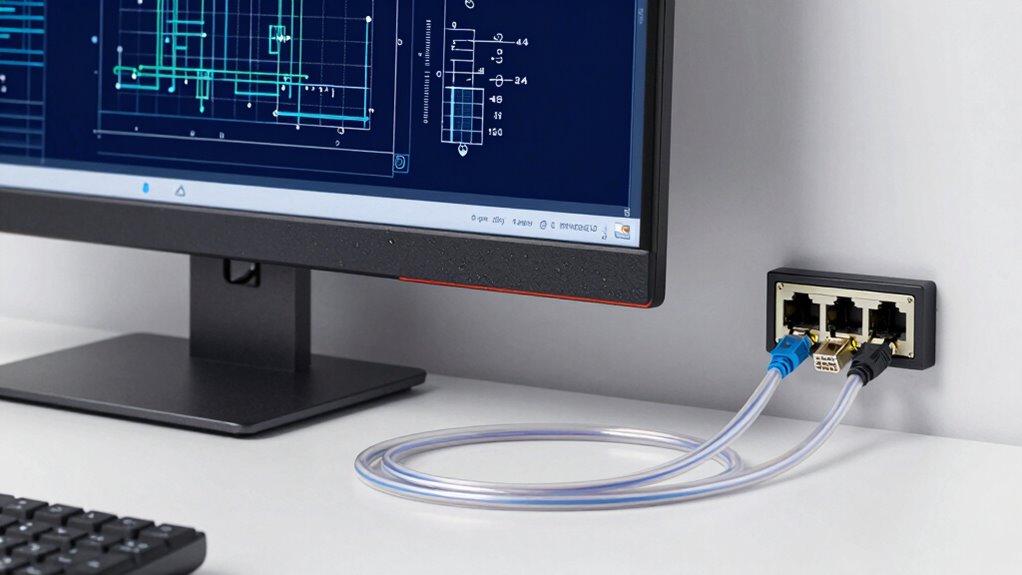 ethernet for secure plotting