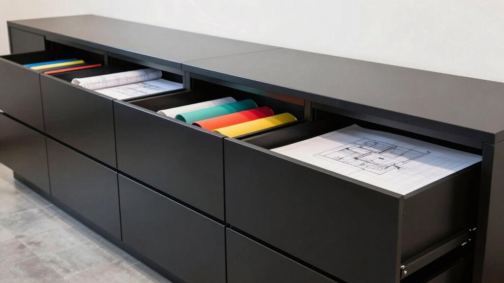 flat item storage solution