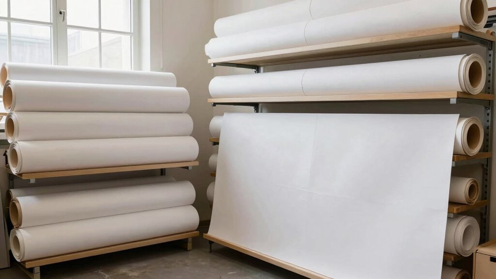 flat storage preserves artwork integrity