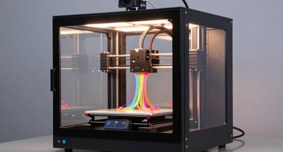 heated chamber for enclosed printers