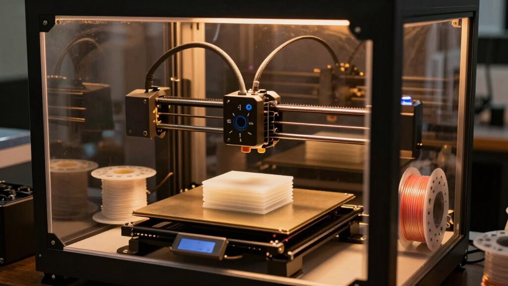 heated chamber improves filament stability