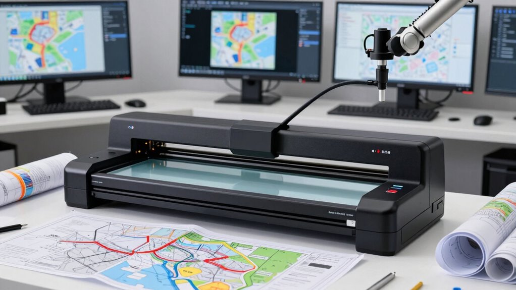 large format map scanners