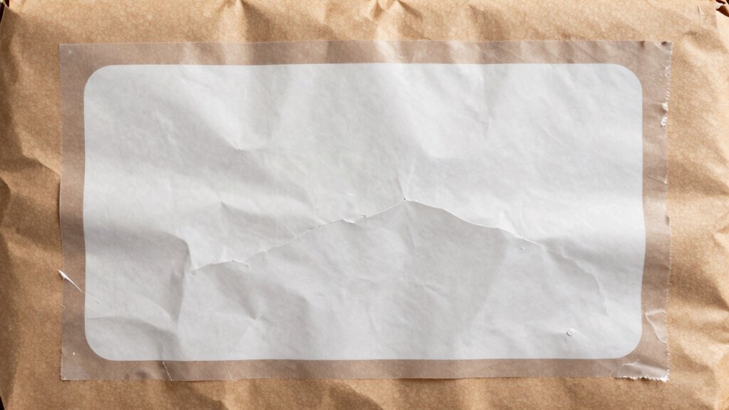 poor label material quality