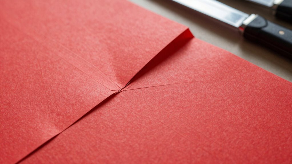 precise fold lines technique