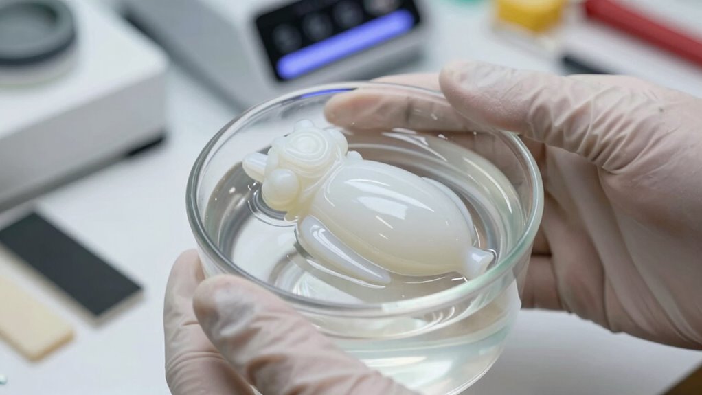 safe resin model cleaning