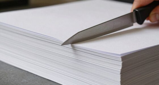 thick photo paper cutting