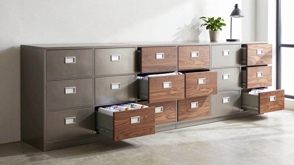 top flat file cabinets
