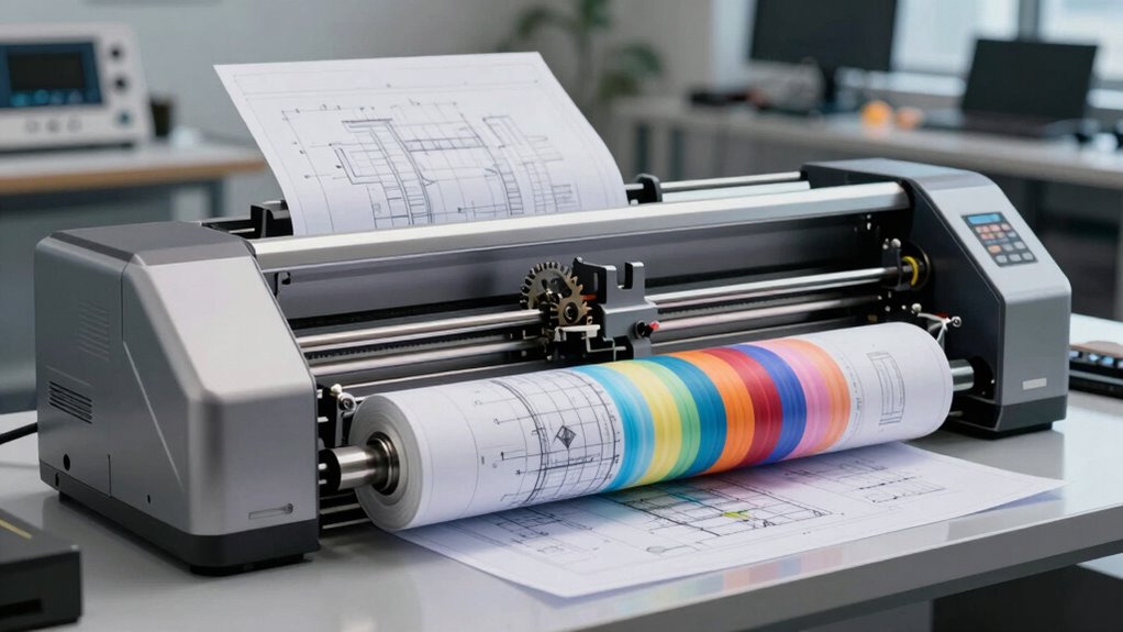 top plotter roll feeders