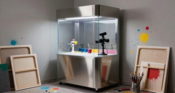 art studios benefit from spray booths