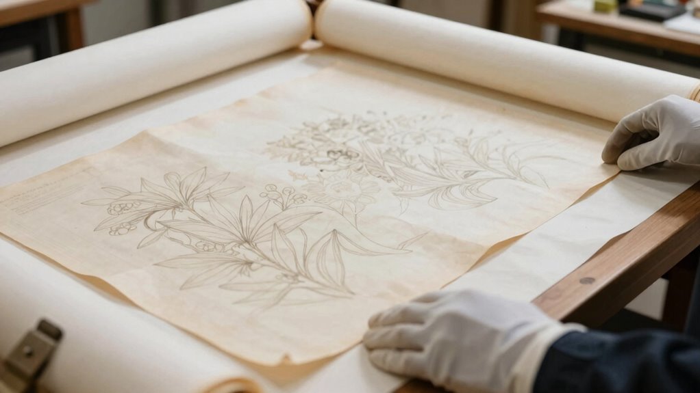 careful unrolling to prevent damage