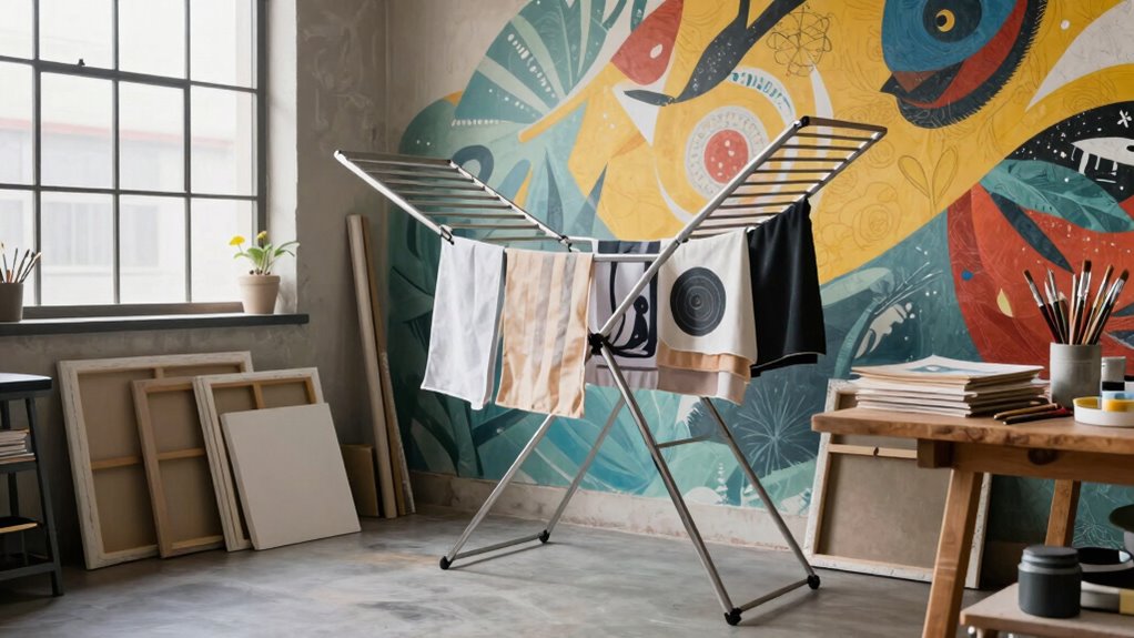 drying racks in studios