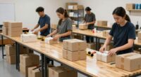 efficient packaging table design