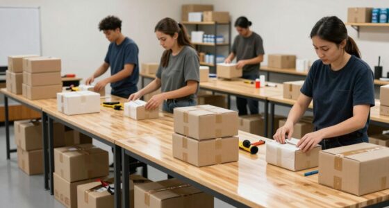 efficient packaging table design