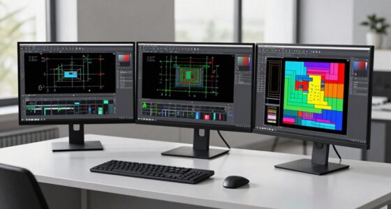 enhanced cad productivity with multiple monitors