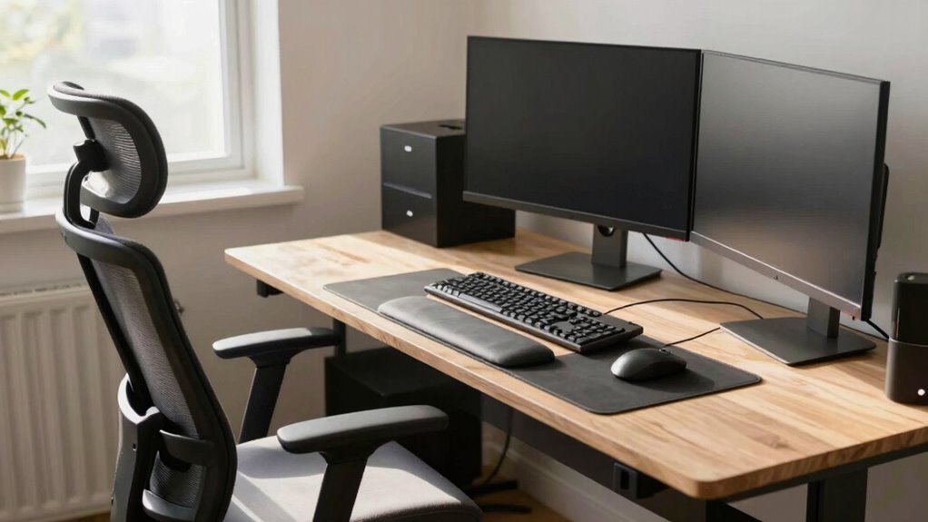 ergonomic workspace for productivity