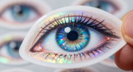 eye registration for stickers