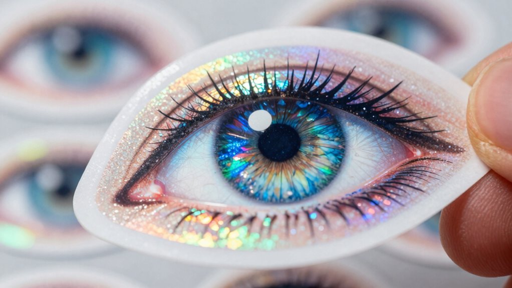 eye registration for stickers