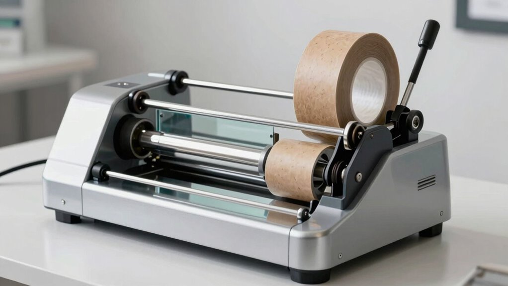 gummed tape machine functionality