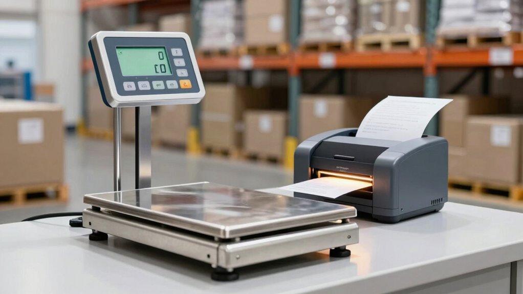 integrated weighing and printing