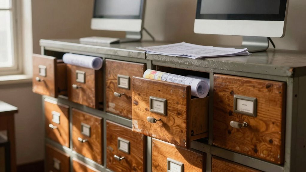 physical storage offers tangible organization