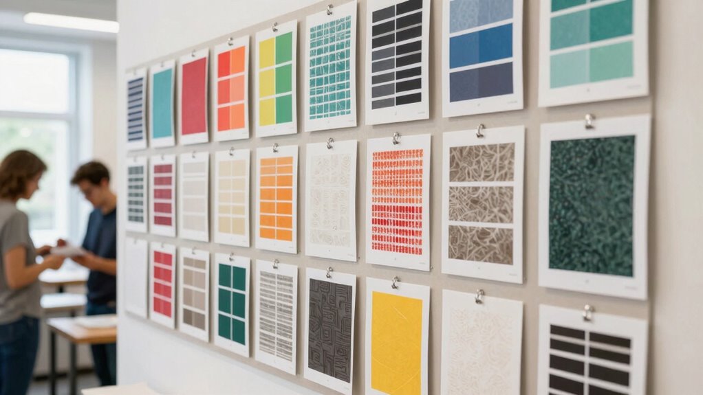 sample wall improves printing choices