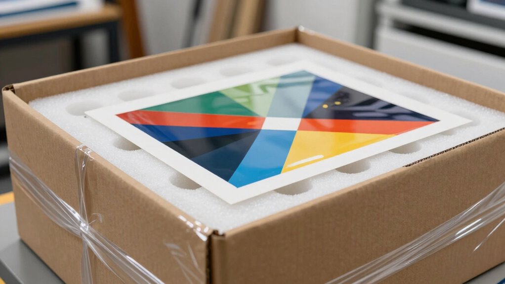 secure prints during transit