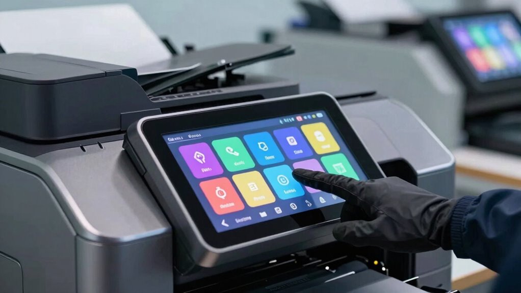 touchscreen controls enhance usability
