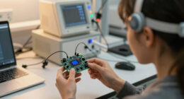 ESP-EEG is an affordable 8-channel biosensing board