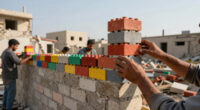 Gaza Is Rebuilding With Lego-Like Bricks Made From Rubble