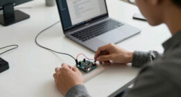 Hosting a website on an 8-bit microcontroller