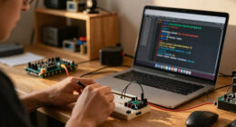Hosting a website on an 8-bit microcontroller