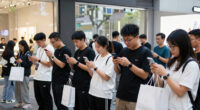 Apple's iPhone 18 Goes On Sale As Customers Line Up At Stores Worldwide