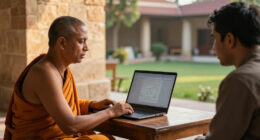 How A Hindu Monk’s Chat With Claude Turned To AI And Emotions