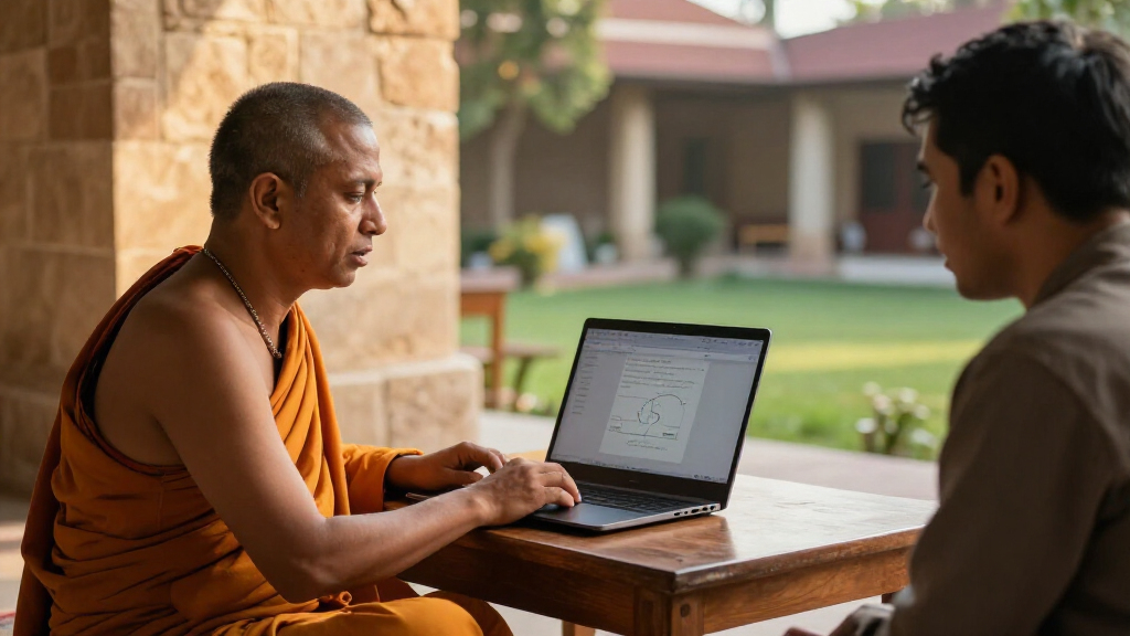 How A Hindu Monk’s Chat With Claude Turned To AI And Emotions