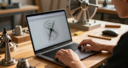 “TURBINE — WERK 9” In Motion: An SVG Rotor Guided By Scrolling